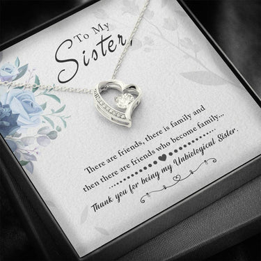 New Unbiologcial Sister Forever Love Necklace - Love You This Much